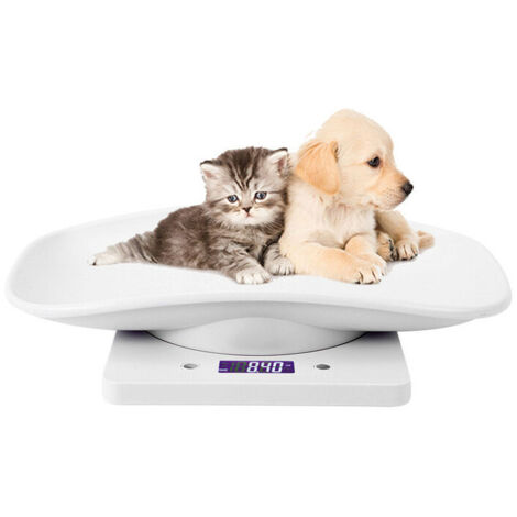 Balance Électronique pour Animaux de Compagnie, Petit Balance Numérique, 10kg/1g écran LCD Balance Précision Mesure Outil Pesage pour Cuisine Chaton Chiots Tortue Hamster