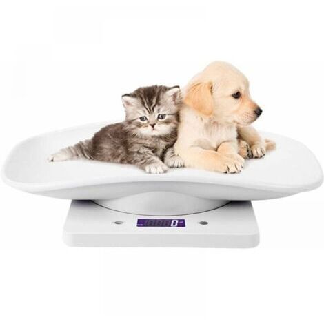 Balance Électronique pour Animaux de Compagnie, Petit Balance Numérique, 10kg/1g Écran LCD Balance Précision Mesure Outil Pesage pour Cuisine Chaton Chiots Tortue Hamster