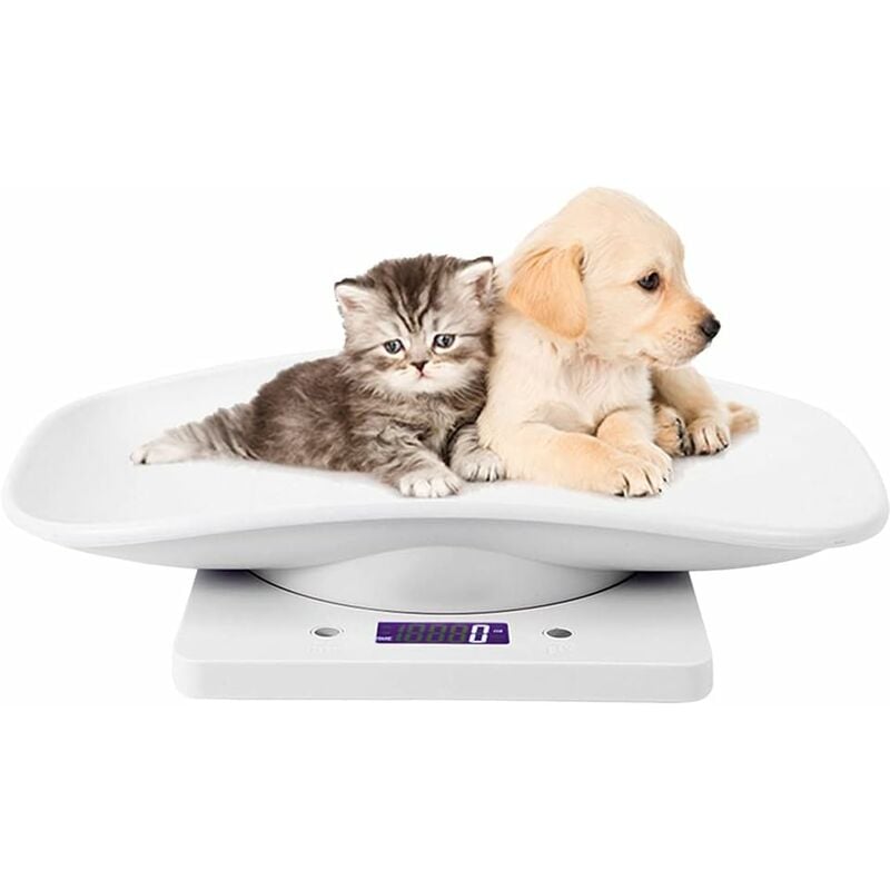 Balance Électronique pour Animaux de Compagnie, Petit Balance Numérique, 10kg/1g Écran lcd Balance Précision Mesure Outil Pesage pour Cuisine Chaton