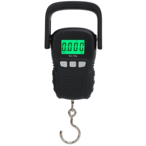 Balance électronique suspendue 50kg, étanche, crochet S en acier inoxydable, coque plastique, pour levage manuel