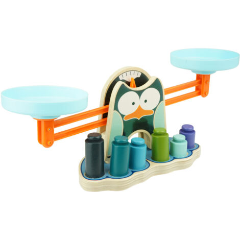 Balance en bois pour enfants Pingouin