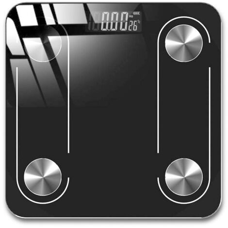 Balance Intelligente Bluetooth avec Écran LCD Sensible pour Mesure Précise du Poids et de la Masse Graisseuse