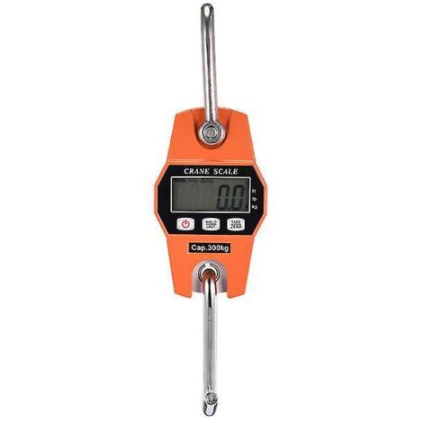 balance Lectronique 300kg Orange 1 Pice Crochet Peseur Lcd Dynamomtre Industriel Crochet Peseur 300kg/600lbs