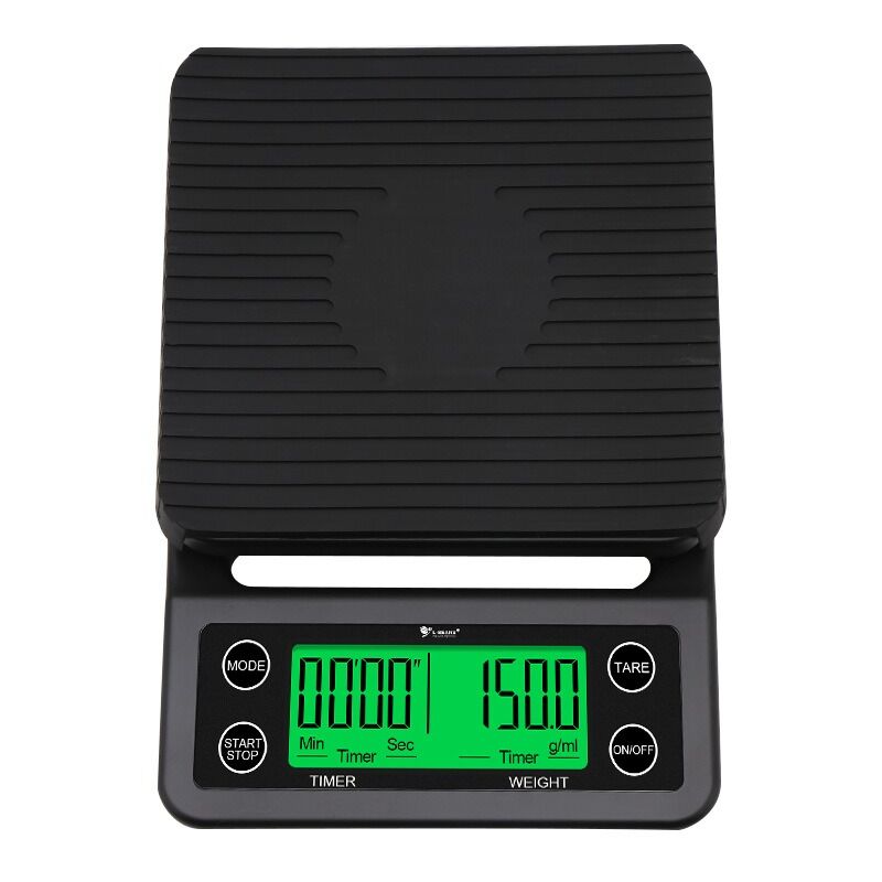 Balance électronique avec minuterie balance électronique à café balance à café (noir 0.1-3kg)