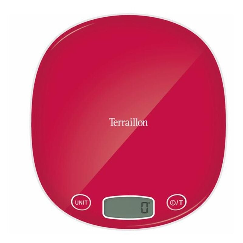 Terraillon - Balance de cuisine électronique 5kg-1g framboise macaron framboise