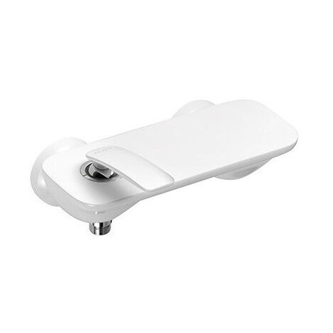 Balance mitigeur de douche chromée blanc