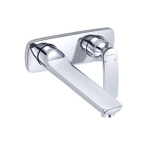 Balance mitigeur de lavabo mural 2 trou s 235 mm