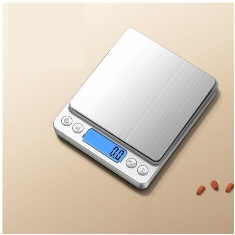 Balance numérique, Balance électronique en acier inoxydable, affichage LCD, for et le pesage de bijoux(2000g/0.1g)