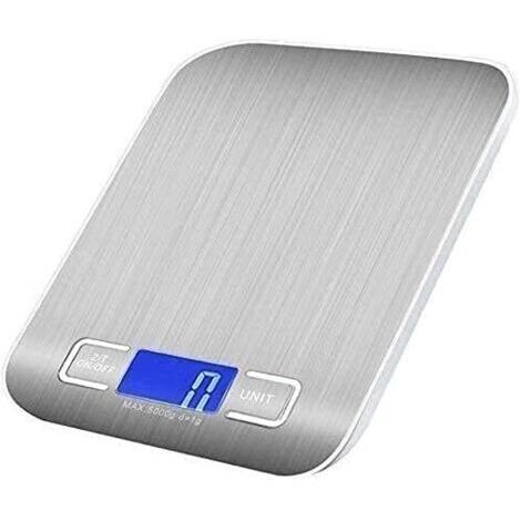 Balance numérique de Cuisine en Acier Inoxydable, électronique avec Affichage for la Cuisson des Aliments, ingrédients, Pesage du Lait(5kg/1g)