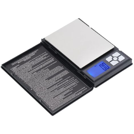 Balance numérique de poche 2000 g/0,1 g, micro-balance alimentaire de haute précision, balance pour bijoux, balance portable en grammes et oz, petite balance pour aliments/bijoux, noire (piles incluse
