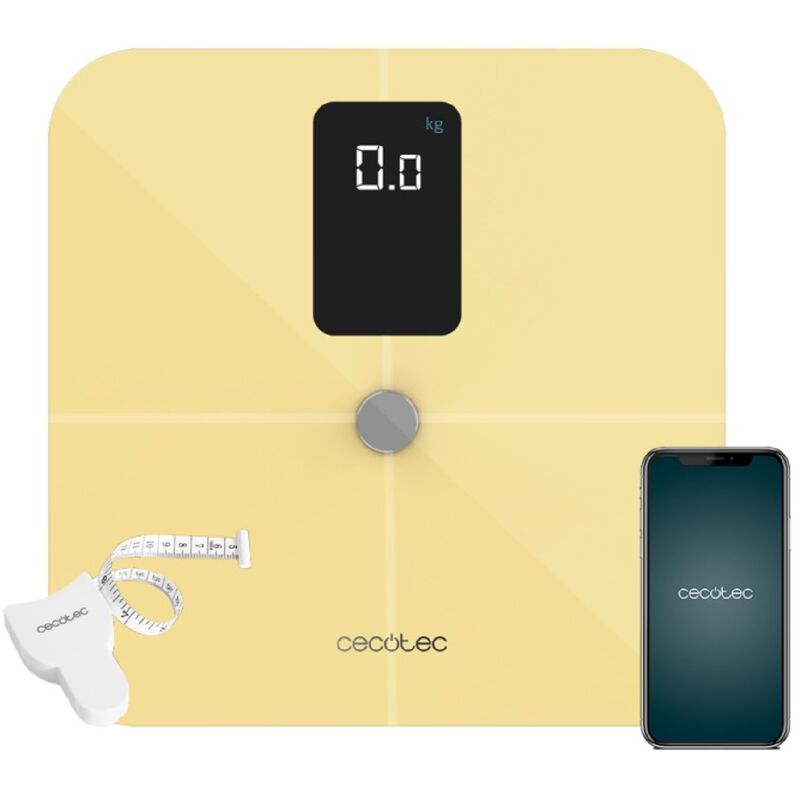 Pèse-personne avec application Surface Precision 10400 Smart Healthy Vision Yellow - Cecotec