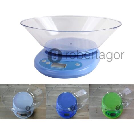 BALANCE NUMÉRIQUE LCD PLATEAU CUISINE ÉLECTRONIQUE LIQUIDES 5 KG TARE KE-2