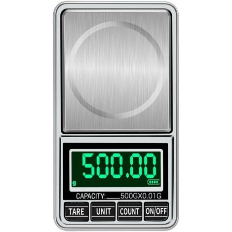 Balance numérique portable bijoux en or Balance Mini poche numérique balance professionnelle précise balance électronique balance de précision 500g / 0.01g