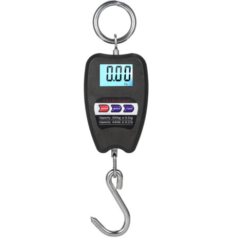 Balance numérique suspendue 200kg haute précision, mini-balance grue portable avec crochets, pour ferme chasse pêche extérieur et bagages