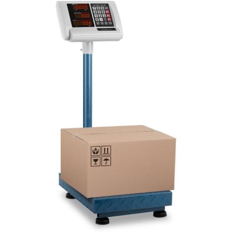 STEINBERG ARMATUREN Balance Plateforme Pèse-Colis Professionnel 100 Kg ±10 G 40X30 Cm Autonomie 10 H