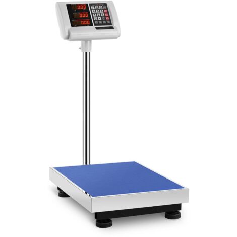 Balance Plateforme Pèse-Colis Professionnel 300 Kg ±50 G 40X50 Cm Autonomie 10 H