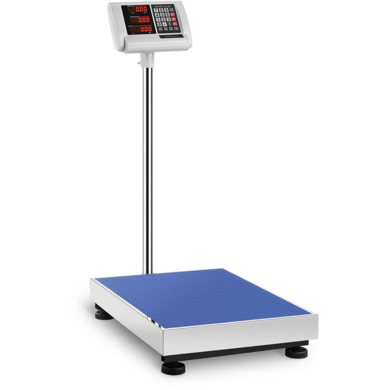 Balance Plateforme Pèse-Colis Professionnel 300 Kg ±50 g 45X60 Cm Autonomie 10 h