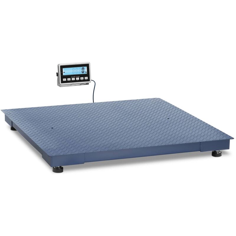 Balance Plateforme Sol Industrielle Pèse-colis lcd 3 tonnes / 1 kg 1,2 x 1,2 m