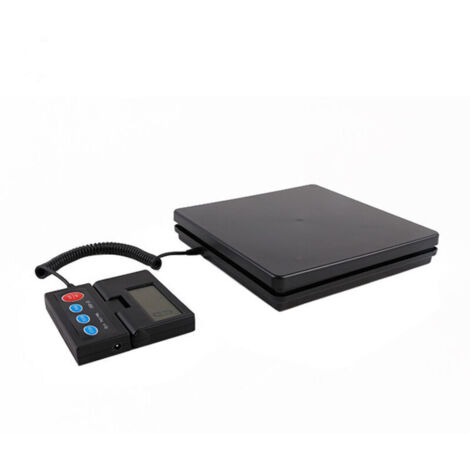Balance Postale Numerique 50 kg Pese-colis de Precision 2 g avec Minuterie Fonction Tare Maintien Ecran LCD Pliable 90° Balance Portable pour Bagage Maison Poste Alimentation CA/CC Certifiee FCC