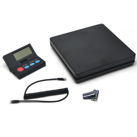 Balance Postale Numérique LCD - 50 kg - Affichage en kg/lb - Montage sur Bureau ou Mur - Alimentation sur Pile 9 V ou Adaptateur CA Optionnel