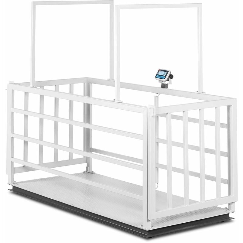 Balance pour animaux - calibrage certifié - 3 000 kg - convient aux animaux - avec grille - lcd