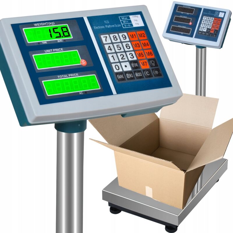 Jardibricodeco - Balance plateforme professionnelle jusqu'à 100 kg Affichage lcd