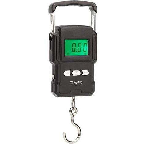 Balance Suspendue,Pêche électronique balance, électronique balance Digital Pêche postal Crochet de suspension balance avec mètre ruban avec écran LCD rétroéclairé, 2 piles AAA incluses