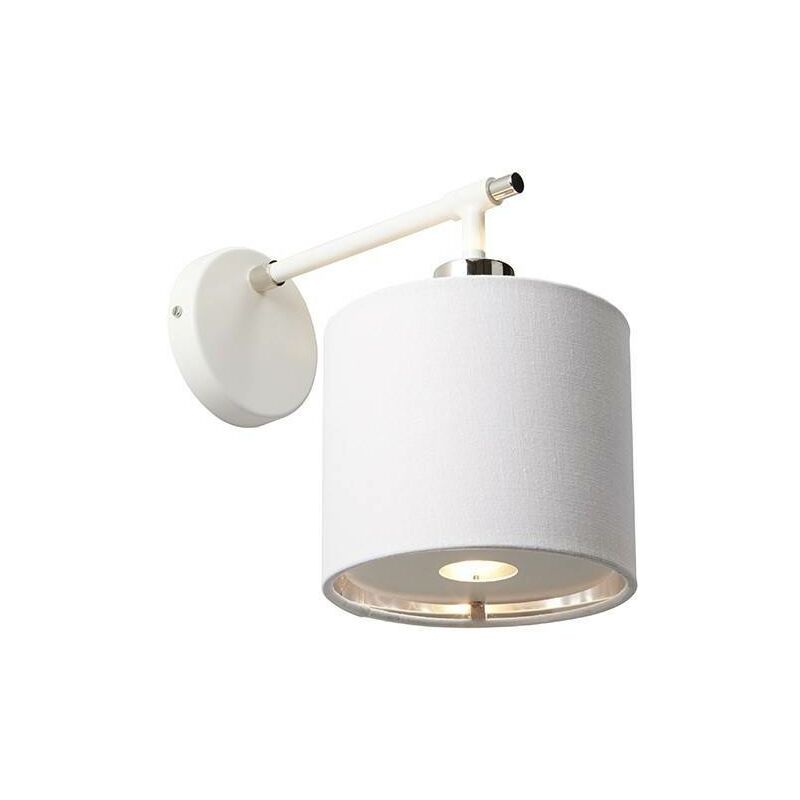 Elstead Lighting - Elstead Balance - 1 Light Indoor Wall Light Polished White, Nickel, E27