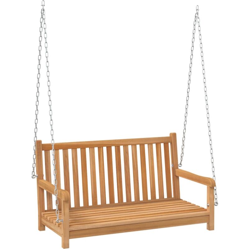 Inlife Balancelle Bois de teck massif 114x60x64 cm