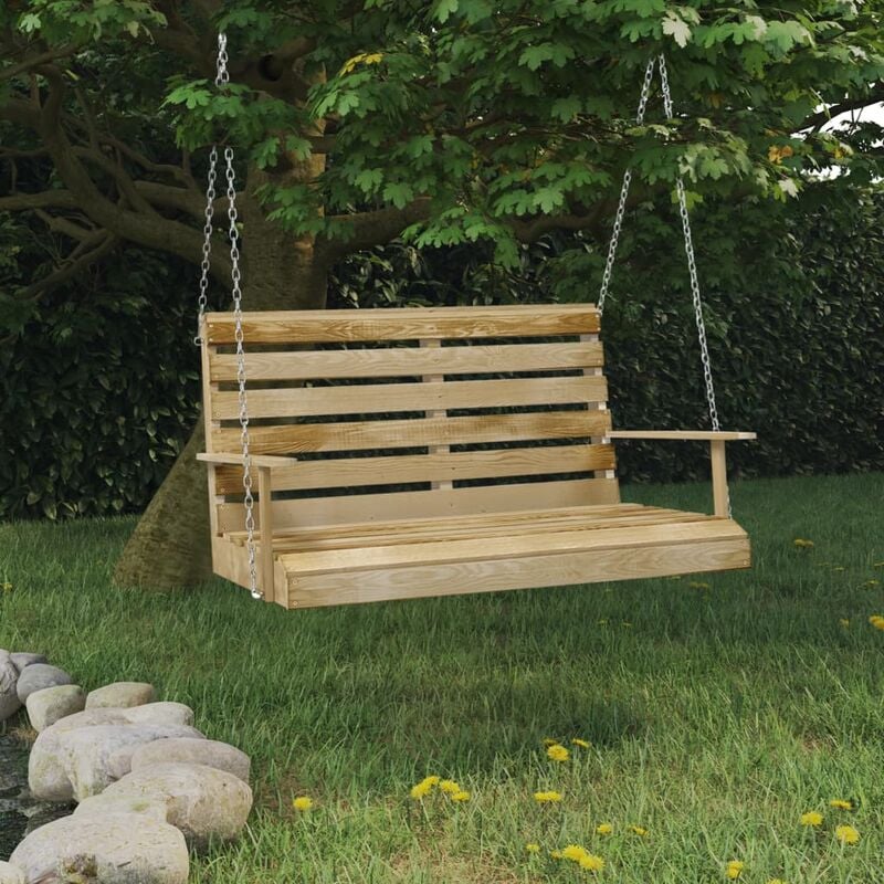 Maisonchic - Balancelle de jardin Balancelle confort 110 cm Bois de pin imprégné 65825