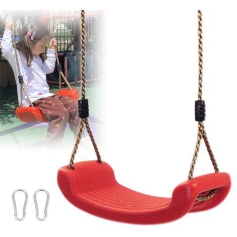 Balancelle de jardin, chaise suspendue d'intérieur pour enfants, capacité de charge de 150 kg, convient aux maisons, patios et aires de jeux (rouge)