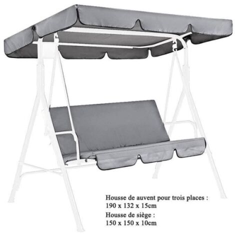 Balancelle de Jardin - Non spécifié - Modèle avec auvent - Imperméable - Housse de siège - 2 places