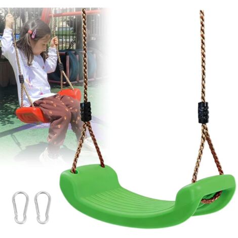 Balancelle d'extérieur, chaise suspendue de jardin pour enfants, capacité de charge de 150 kg, convient aux maisons, patios et aires de jeux (vert)