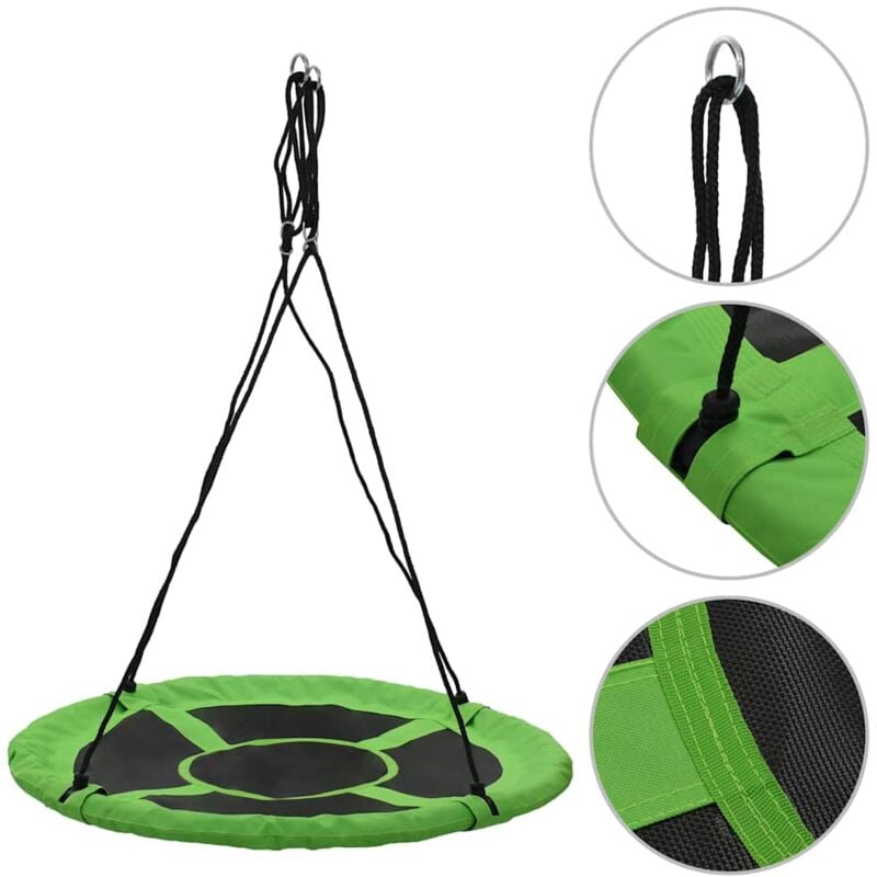 Vidaxl - Balançoire 110 cm 100 kg Vert