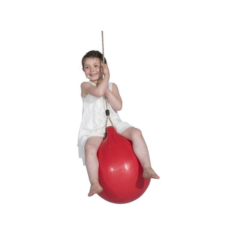 Balançoire ballon pour portique Trigano Jardin - hangy ball - rouge