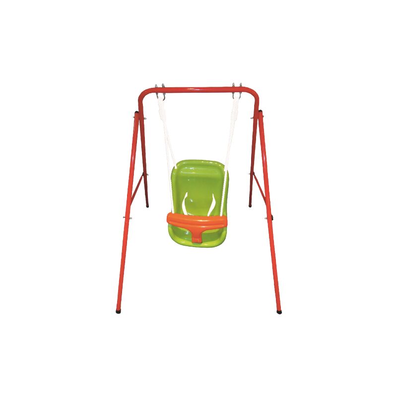 Ferramenta1.com - Balancoire be'be' BS-03 pour enfants de 18 a' 36 mois en acier peint 95x103x113h cm avec sie'ge inte'gre'