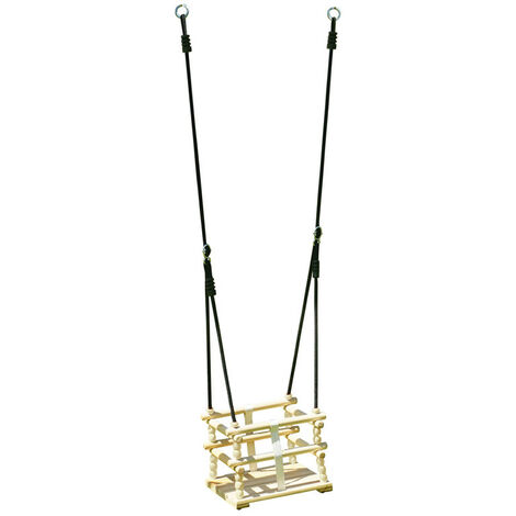 Balançoire bébé en bois – 1,95m à 2,35m
