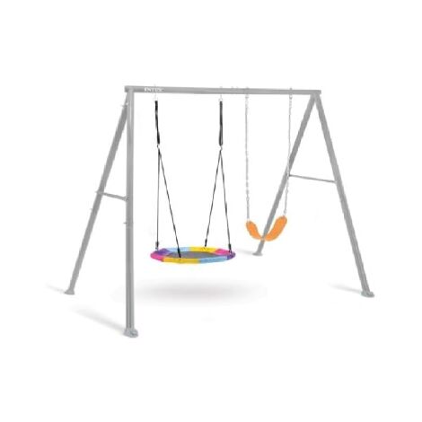Balançoire de jardin 2 jeux, siège et balançoire octogonale pour enfants 3-10 ans INTEX 44126