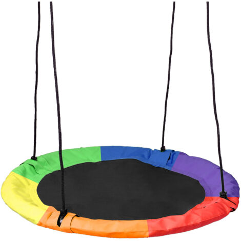 Balançoire de jardin nid de cigogne Romek multicolore 60 cm