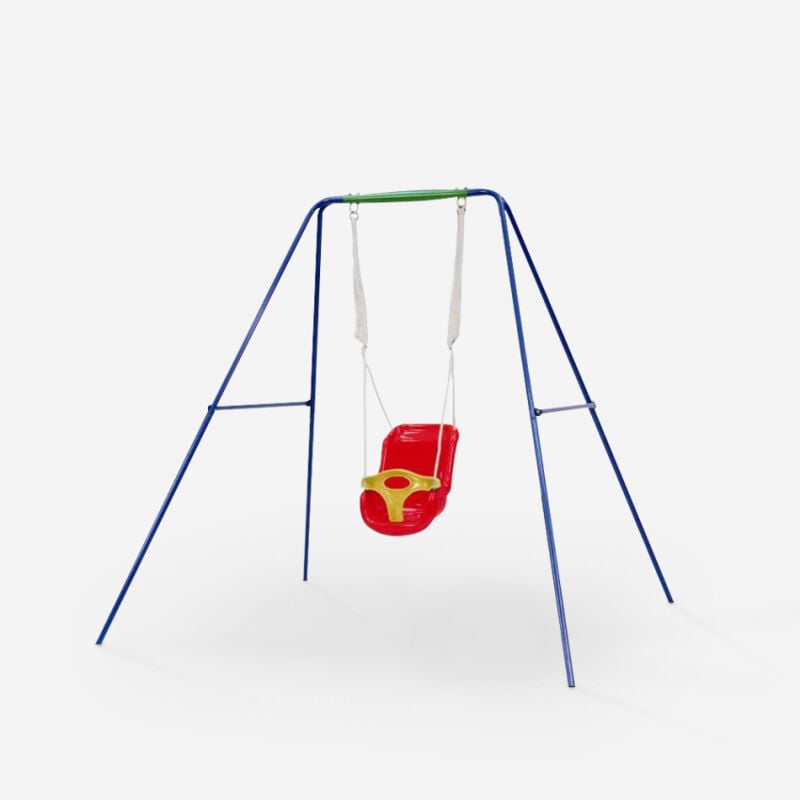 Balançoire de jardin pour enfants avec siège en plastiqueT-bar Dado