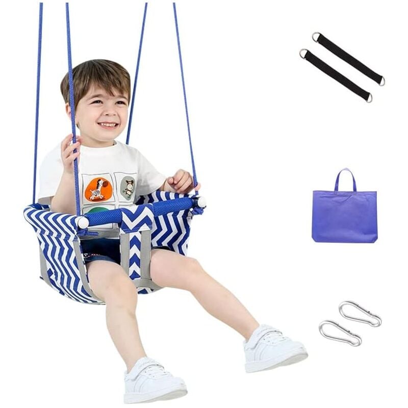 Balançoire d'extérieur pour enfants, siège de balançoire en corde robuste, balançoire suspendue légère, siège de balançoire d'extérieur avec ceinture