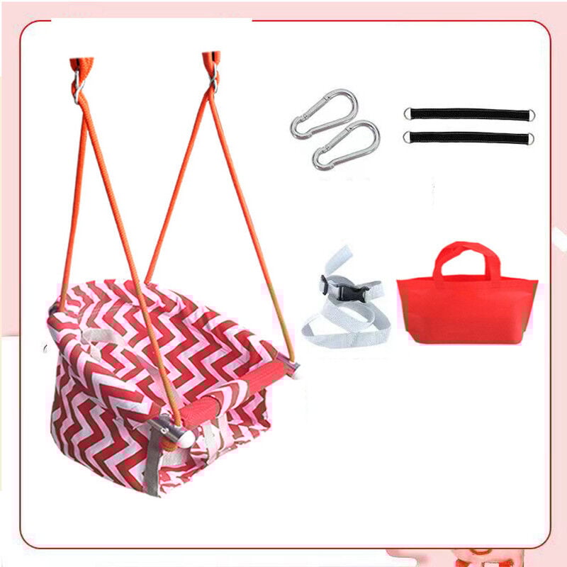 Balançoire d'extérieur pour enfants, siège de balançoire en corde robuste, balançoire suspendue légère, siège de balançoire d'extérieur avec ceinture