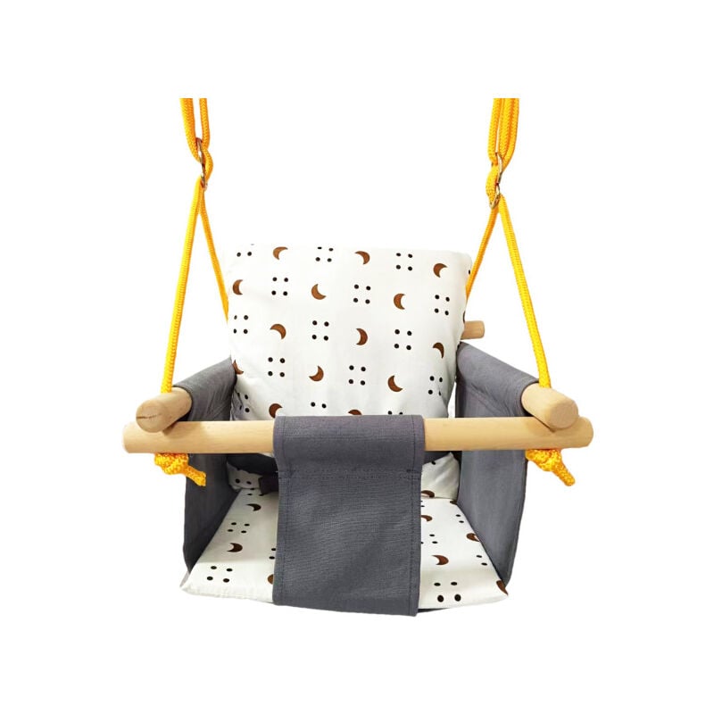 Balançoire d'intérieur pour enfants - Pour bébé - Pour l'intérieur et l'extérieur - Balançoire avec coussin - Balançoire pour enfant pour le jardin