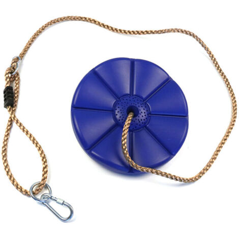 Balançoire Disque en Plastique Siège de balançoire Enfant de Jardin Balançoire Plaque de Suspension avec Corde Balançoire à Disque pour Enfants