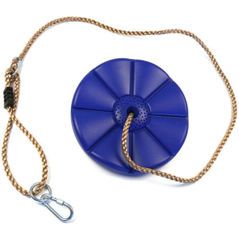 Balançoire Disque en Plastique Siège de balançoire Enfant de Jardin Balançoire Plaque de Suspension avec Corde Balançoire à Disque pour Enfants,DEBUNS
