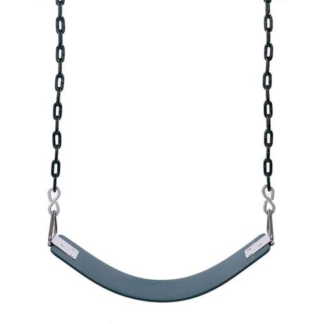 Balançoire Élastique Enfant Siège Souple Réglable en U avec Corde Charge Max 120 kg