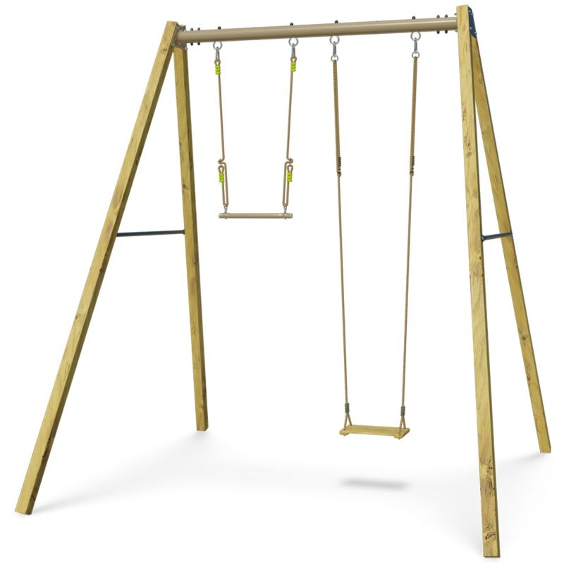 Trigano - Balançoire en bois poutre métal 3 m Adulte walter - 2 personnes