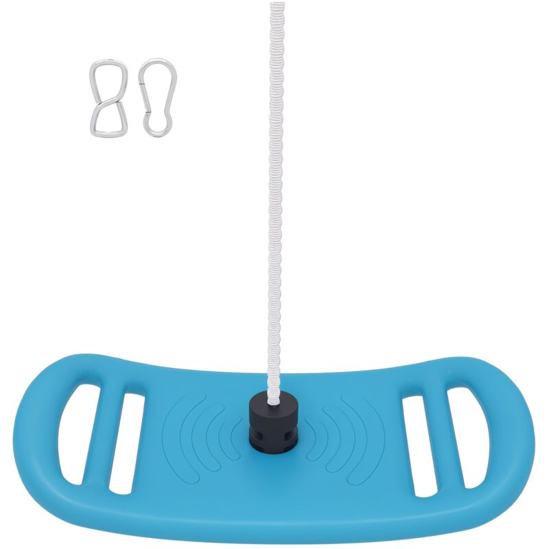 Aiyaplay - Balançoire enfant - siège balançoire - corde réglable, mousquetons - max. 70Kg - pe bleu