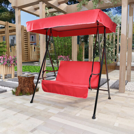 Balançoire extérieure Canopy Couverture étanche Jardin Cour Patio