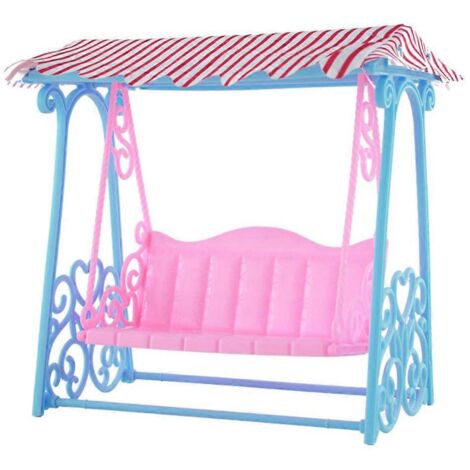 Balançoire miniature pour hamster, chaise en plastique, mobilier pour maison de poupée à l'échelle 1/6 à monter soi-même